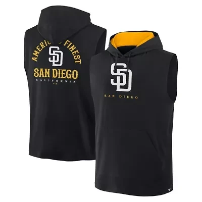 MLB Fanatics San Diego Padres Fire Speed Sleeveless Pullover Hoodie