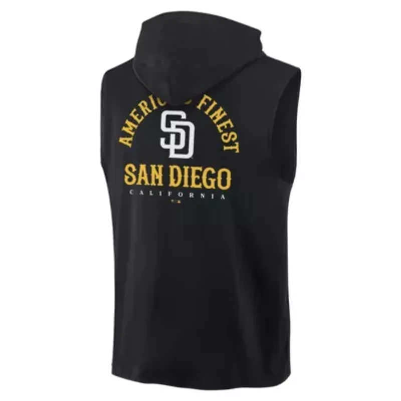 MLB Fanatics San Diego Padres Fire Speed Sleeveless Pullover Hoodie