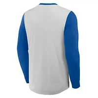 MLB Fanatics New York Mets Clubhouse Long Sleeve Henley Shirt