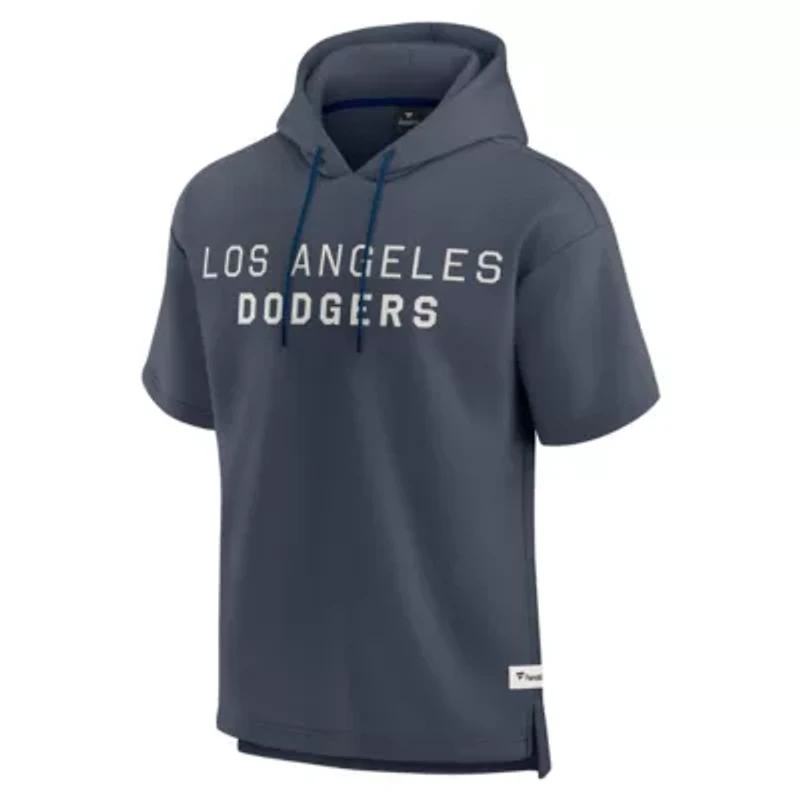 MLB Fanatics Los Angeles Dodgers Elements Future Ground Lettering Short Sleeve Pullover Hoodie