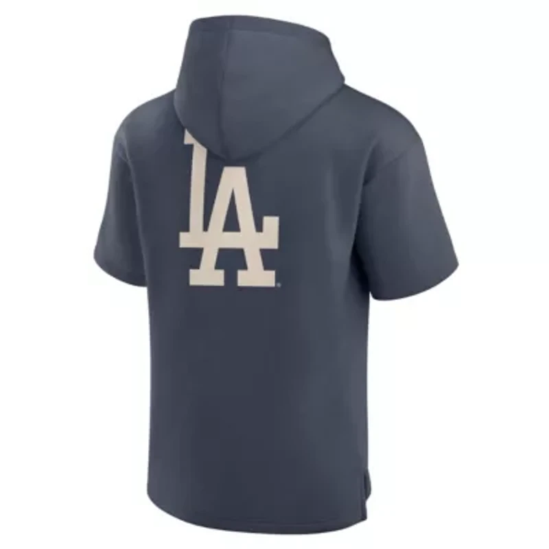 MLB Fanatics Los Angeles Dodgers Elements Future Ground Lettering Short Sleeve Pullover Hoodie