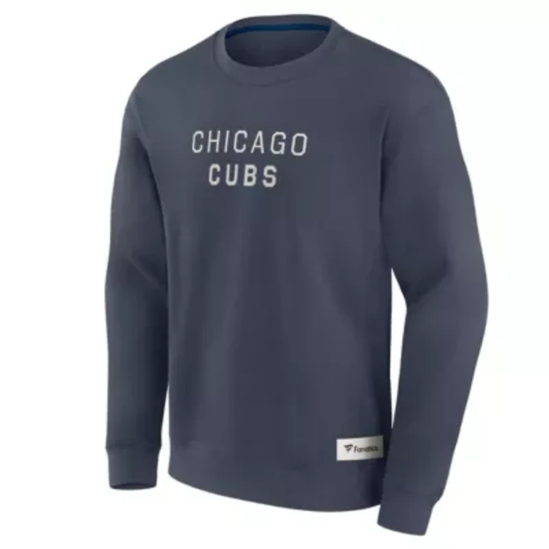 MLB Fanatics Chicago Cubs Elements Future Ground Lettering Pullover Sweatshirt