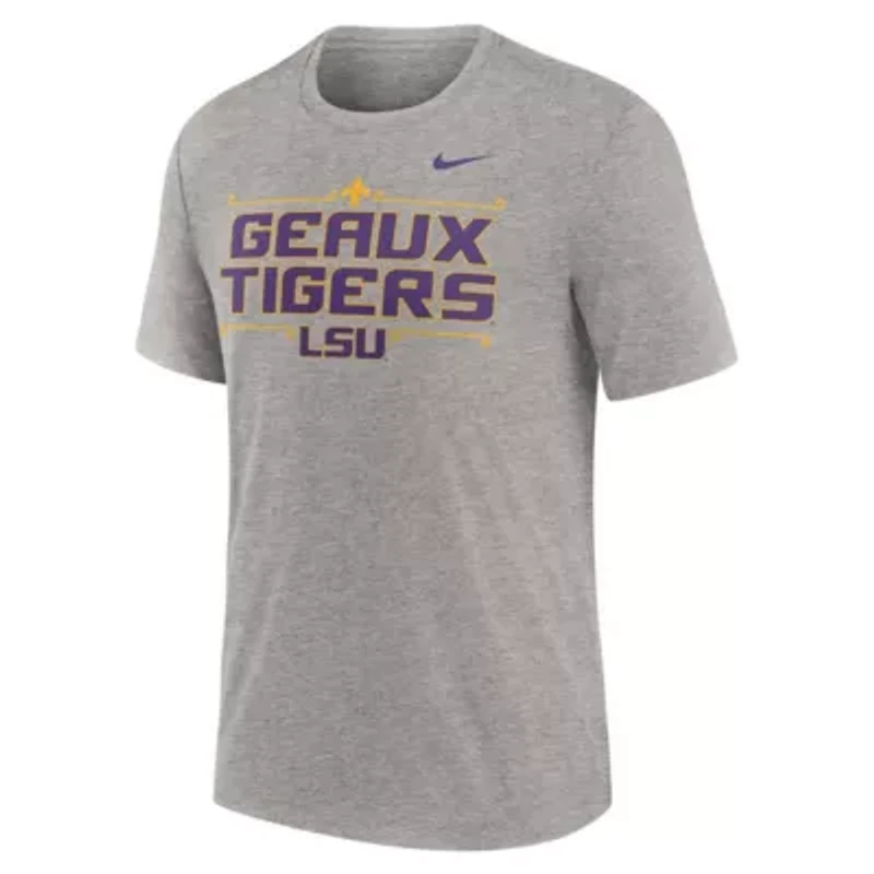 NCAA Nike LSU Tigers Campus Local Tri-Blend T-Shirt