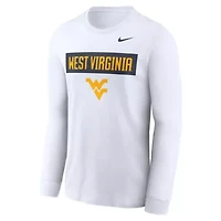 NCAA Nike West Virginia Mountaineers Two-Hit Classic Location Long Sleeve T-Shirt
