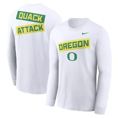 NCAA Nike Oregon Ducks Two-Hit Classic Location Long Sleeve T-Shirt
