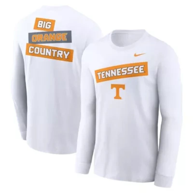 NCAA Nike Tennessee Volunteers Two-Hit Classic Location Long Sleeve T-Shirt