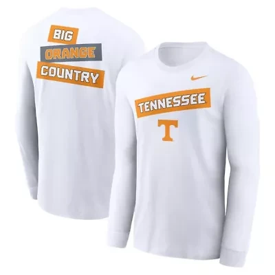 NCAA Nike Tennessee Volunteers Two-Hit Classic Location Long Sleeve T-Shirt