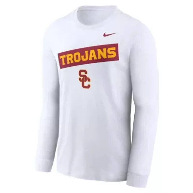 NCAA Nike USC Trojans Two-Hit Classic Location Long Sleeve T-Shirt