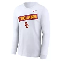 NCAA Nike USC Trojans Two-Hit Classic Location Long Sleeve T-Shirt