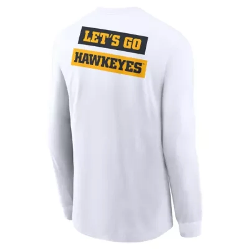 NCAA Nike Iowa Hawkeyes Two-Hit Classic Location Long Sleeve T-Shirt