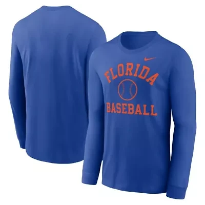 NCAA Nike Florida Gators Essential Baseball Arch Long Sleeve T-Shirt