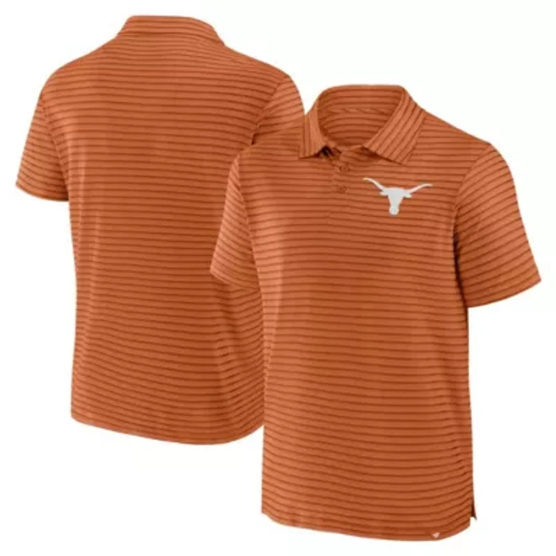 NCAA Fanatics Texas Longhorns Victory Calls Stripe Polo
