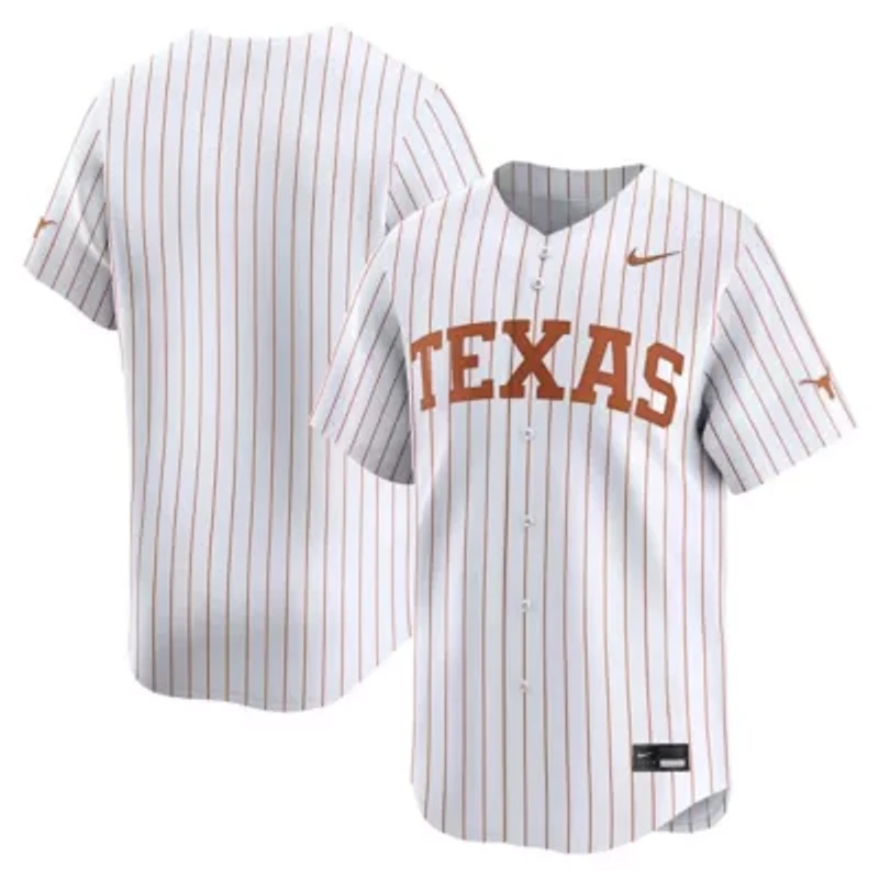 NCAA Nike Pinstripe Texas Longhorns Limited Baseball Jersey