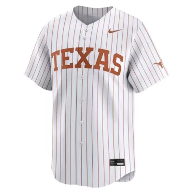 NCAA Nike Pinstripe Texas Longhorns Limited Baseball Jersey