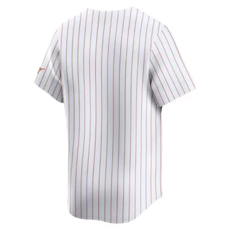 NCAA Nike Pinstripe Texas Longhorns Limited Baseball Jersey