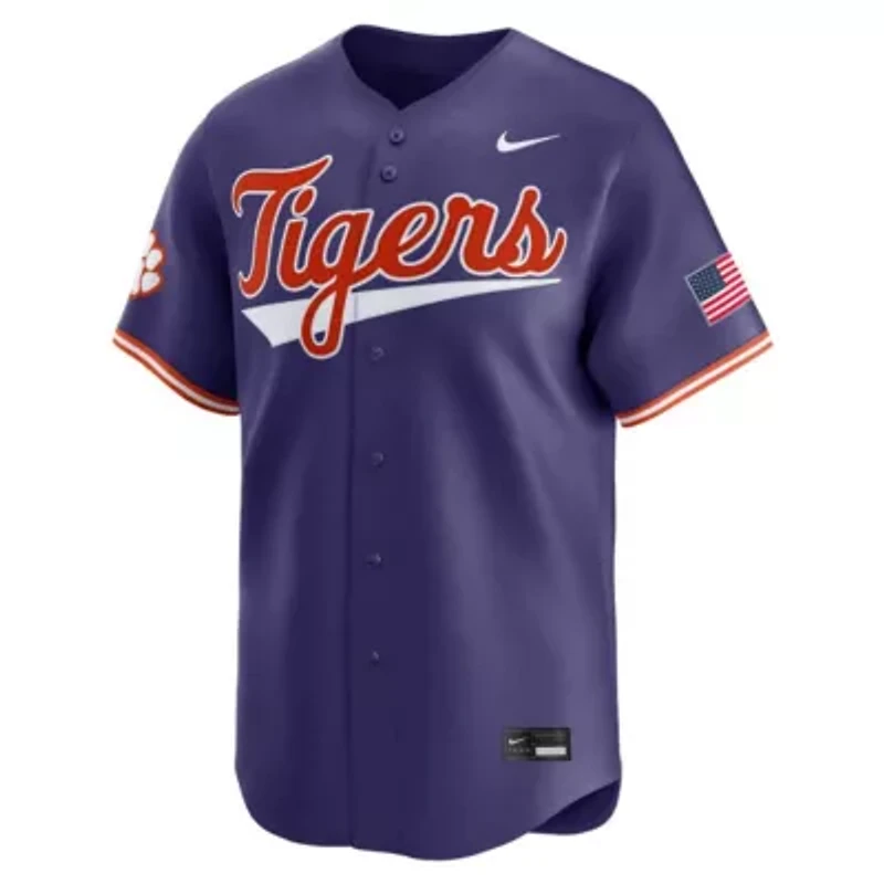 NCAA Nike Clemson Tigers Limited Baseball Jersey