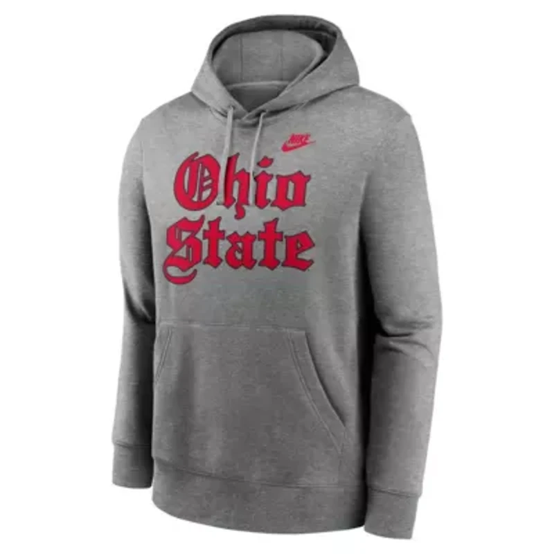 NCAA Nike Ohio State Buckeyes Old English Fleece Pullover Hoodie