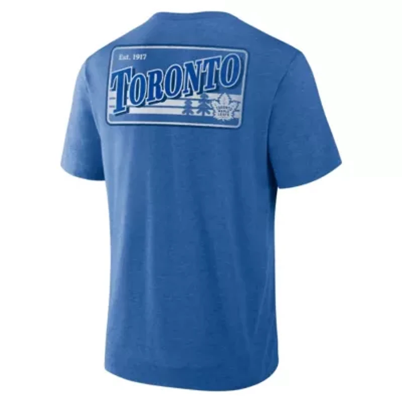 NHL Fanatics Toronto Maple Leafs Fan Lanes Tri-Blend T-Shirt