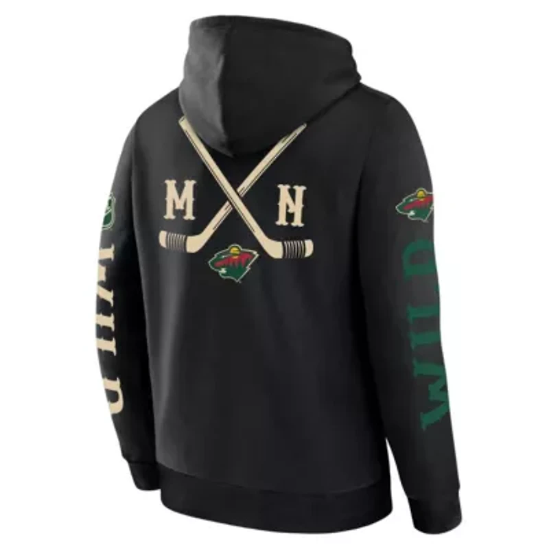 NHL Fanatics Minnesota Wild Big City Legacy Fleece Pullover Hoodie