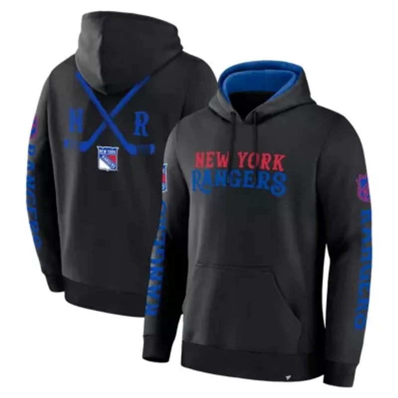 NHL Fanatics New York Rangers Big City Legacy Fleece Pullover Hoodie