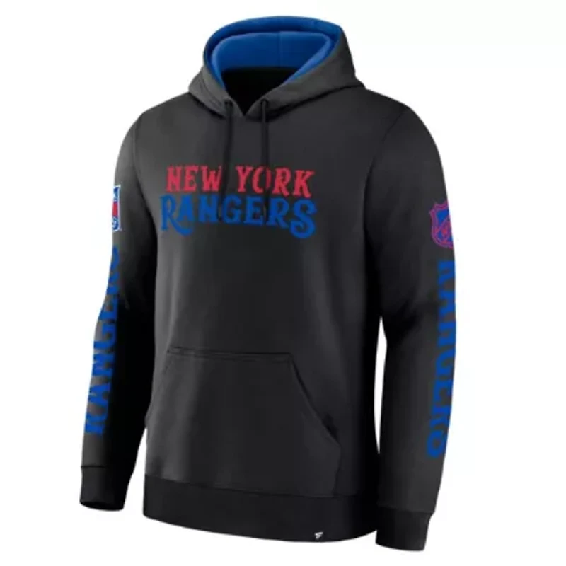 NHL Fanatics New York Rangers Big City Legacy Fleece Pullover Hoodie