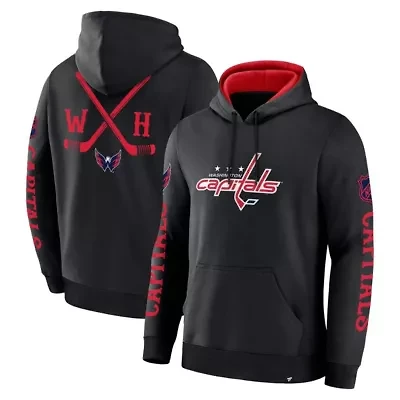 NHL Fanatics Washington Capitals Big City Legacy Fleece Pullover Hoodie