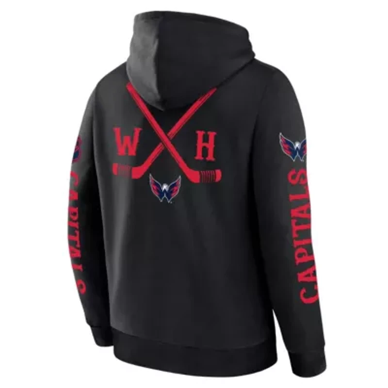 NHL Fanatics Washington Capitals Big City Legacy Fleece Pullover Hoodie