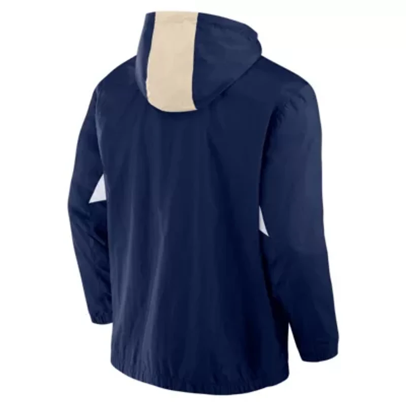 MLS Fanatics Philadelphia Union Free Kick Woven Quarter-Zip Hoodie Jacket