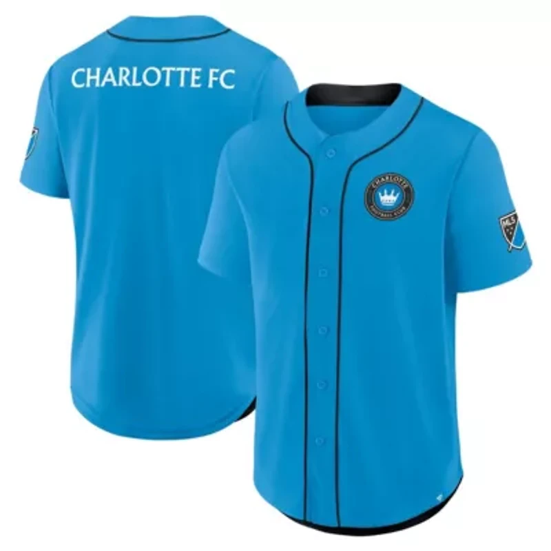 MLS Fanatics Charlotte FC Injury Time Baseball Jersey