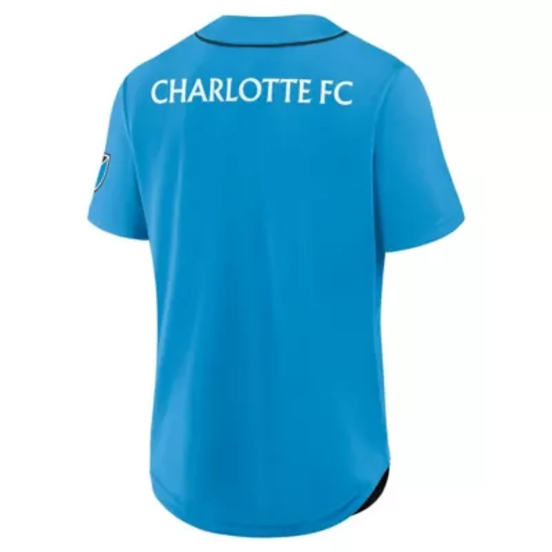 MLS Fanatics Charlotte FC Injury Time Baseball Jersey