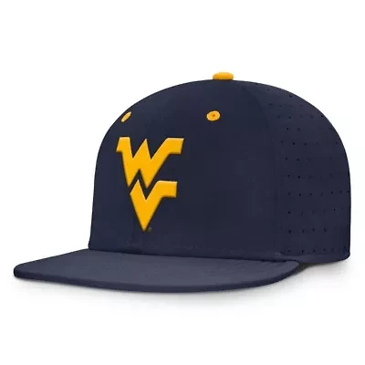 NCAA Nike West Virginia Mountaineers On-Field Dugout True Performance Fitted Hat