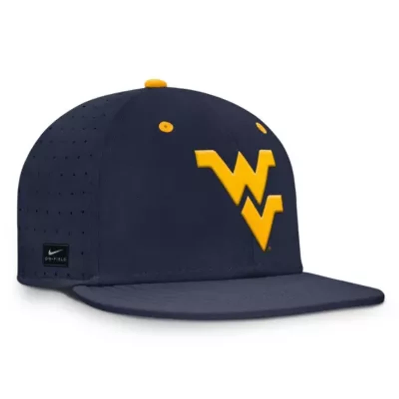 NCAA Nike West Virginia Mountaineers On-Field Dugout True Performance Fitted Hat