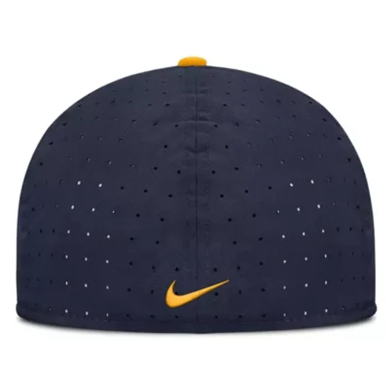 NCAA Nike West Virginia Mountaineers On-Field Dugout True Performance Fitted Hat