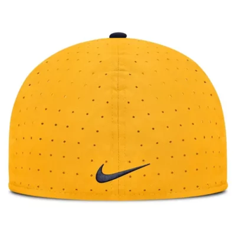 NCAA Nike West Virginia Mountaineers On-Field Dugout True Performance Fitted Hat