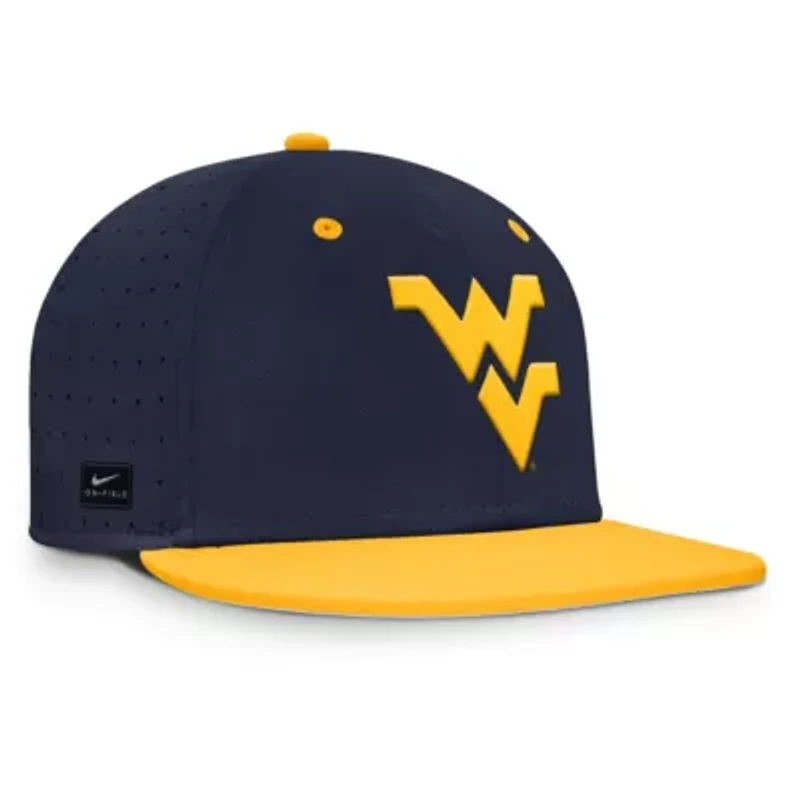 NCAA Nike West Virginia Mountaineers On-Field Dugout True Performance Fitted Hat