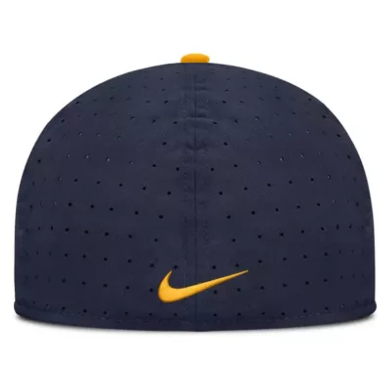 NCAA Nike West Virginia Mountaineers On-Field Dugout True Performance Fitted Hat