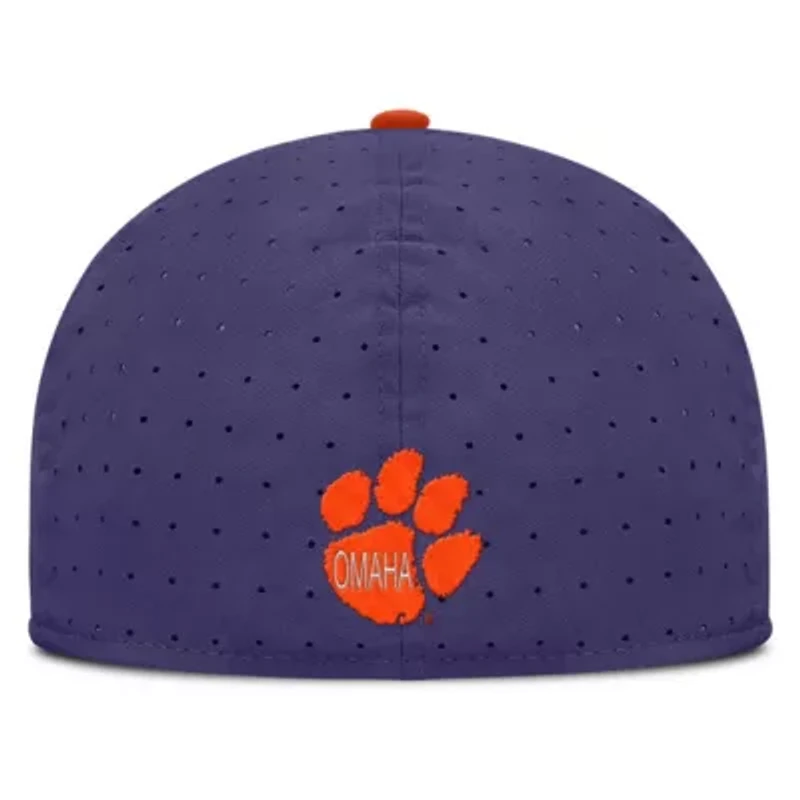 NCAA Nike Clemson Tigers On-Field Dugout True Performance Fitted Hat