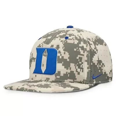 Duke Blue Devils NCAA Nike Digital 2025 Dugout True Performance Fitted Hat