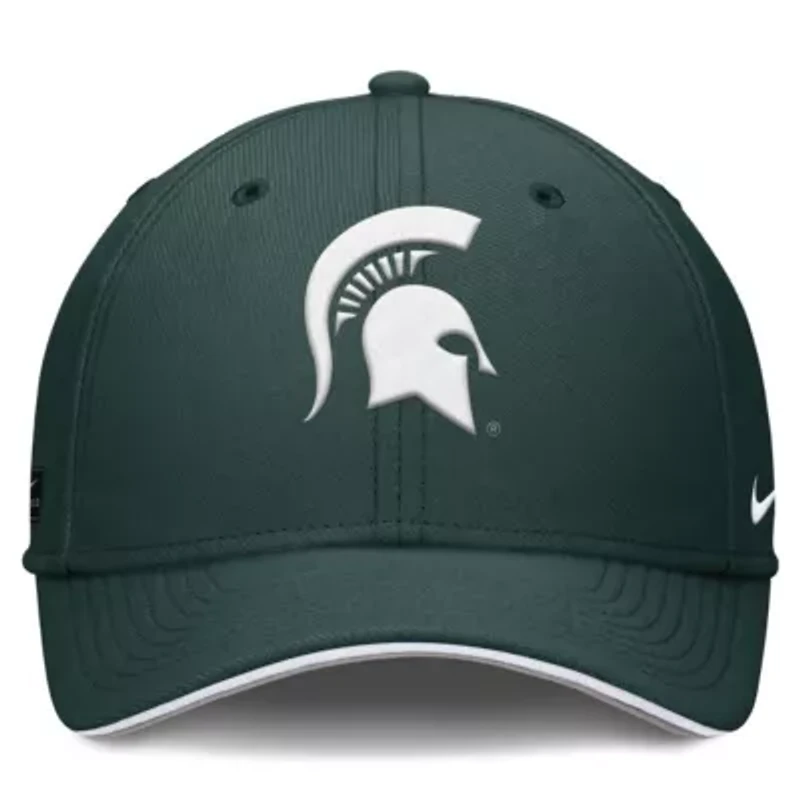 NCAA Nike Michigan State Spartans 2025 Dugout Coaches Rise Swoosh Performance Flex Hat