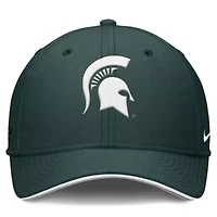 NCAA Nike Michigan State Spartans 2025 Dugout Coaches Rise Swoosh Performance Flex Hat