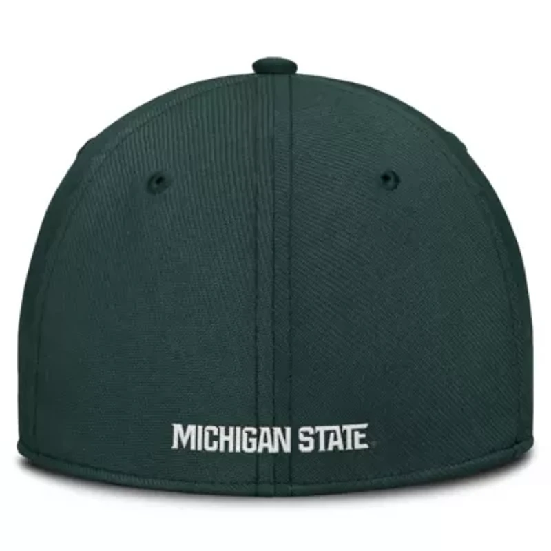 NCAA Nike Michigan State Spartans 2025 Dugout Coaches Rise Swoosh Performance Flex Hat