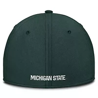 NCAA Nike Michigan State Spartans 2025 Dugout Coaches Rise Swoosh Performance Flex Hat