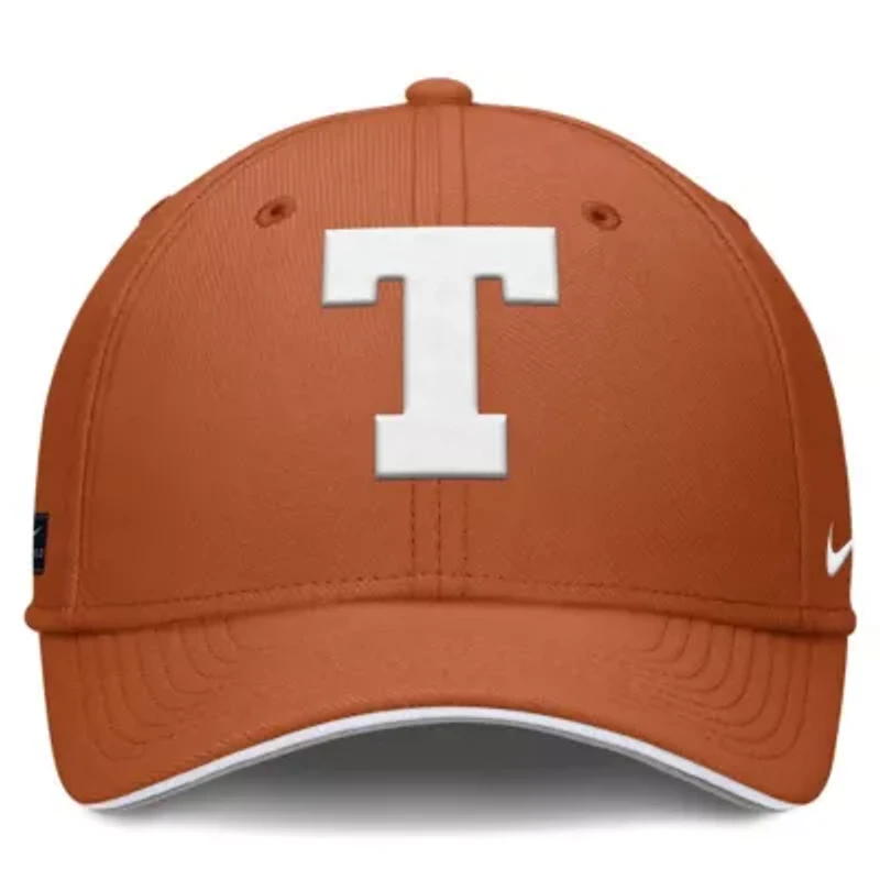 NCAA Nike Texas Longhorns 2026 Dugout Coaches Dri-FIT Rise Swoosh Flex Hat