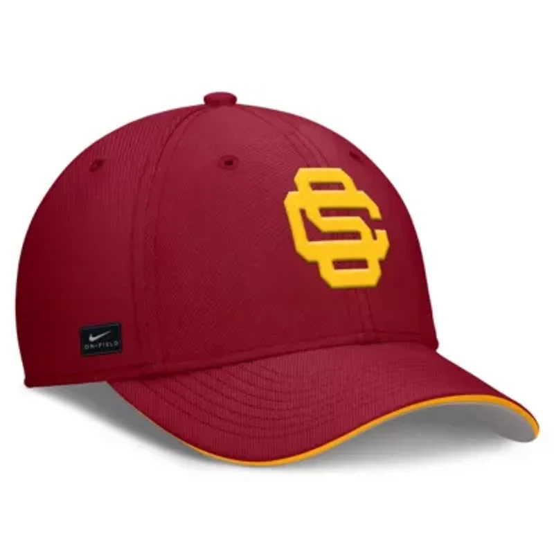 NCAA Nike USC Trojans 2026 Dugout Coaches Dri-FIT Rise Swoosh Flex Hat