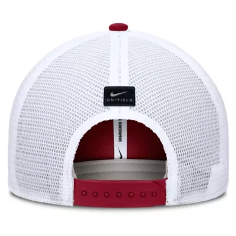 Alabama Crimson Tide NCAA Nike Alabama Tide 2025 Dugout Coaches Rise Performance Trucker Adjustable Hat