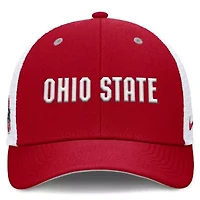 NCAA Nike Ohio State Buckeyes 2025 Dugout Coaches Rise Performance Trucker Adjustable Hat
