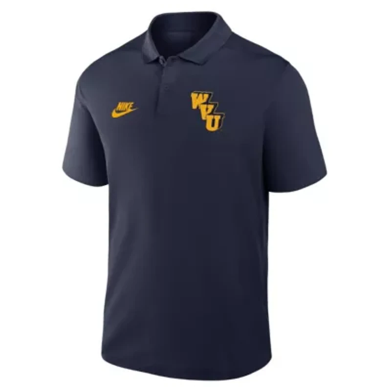 NCAA Nike West Virginia Mountaineers Primetime Victory Legacy Vault Logo Performance Polo