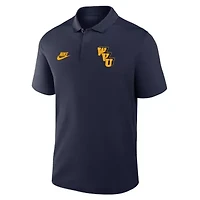 NCAA Nike West Virginia Mountaineers Primetime Victory Legacy Vault Logo Performance Polo