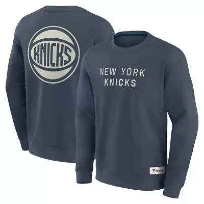 NBA Fanatics New York Knicks Elements Future Ground Lettering Pullover Sweatshirt