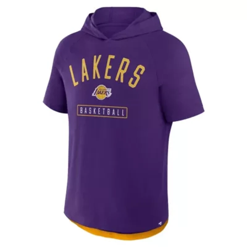 NBA Fanatics Los Angeles Lakers Pass Legend Raglan Hoodie T-Shirt